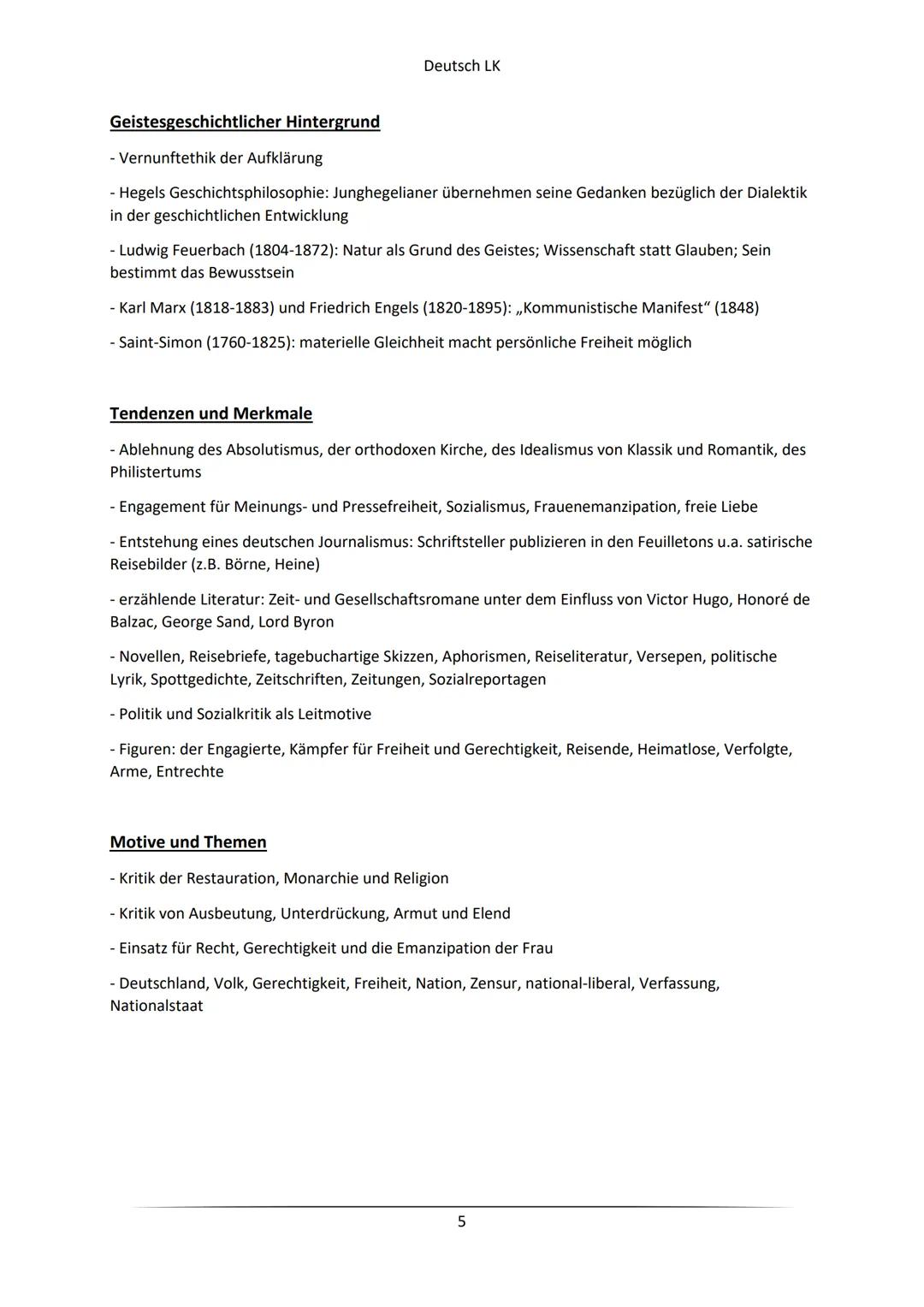 Deutsch LK
Frührealismus (1815-1848)
Spaltung in 2 Strömungen, die parallel zueinander verlaufen
-> Biedermeier
-> Vormärz/ Das junge Deutsc