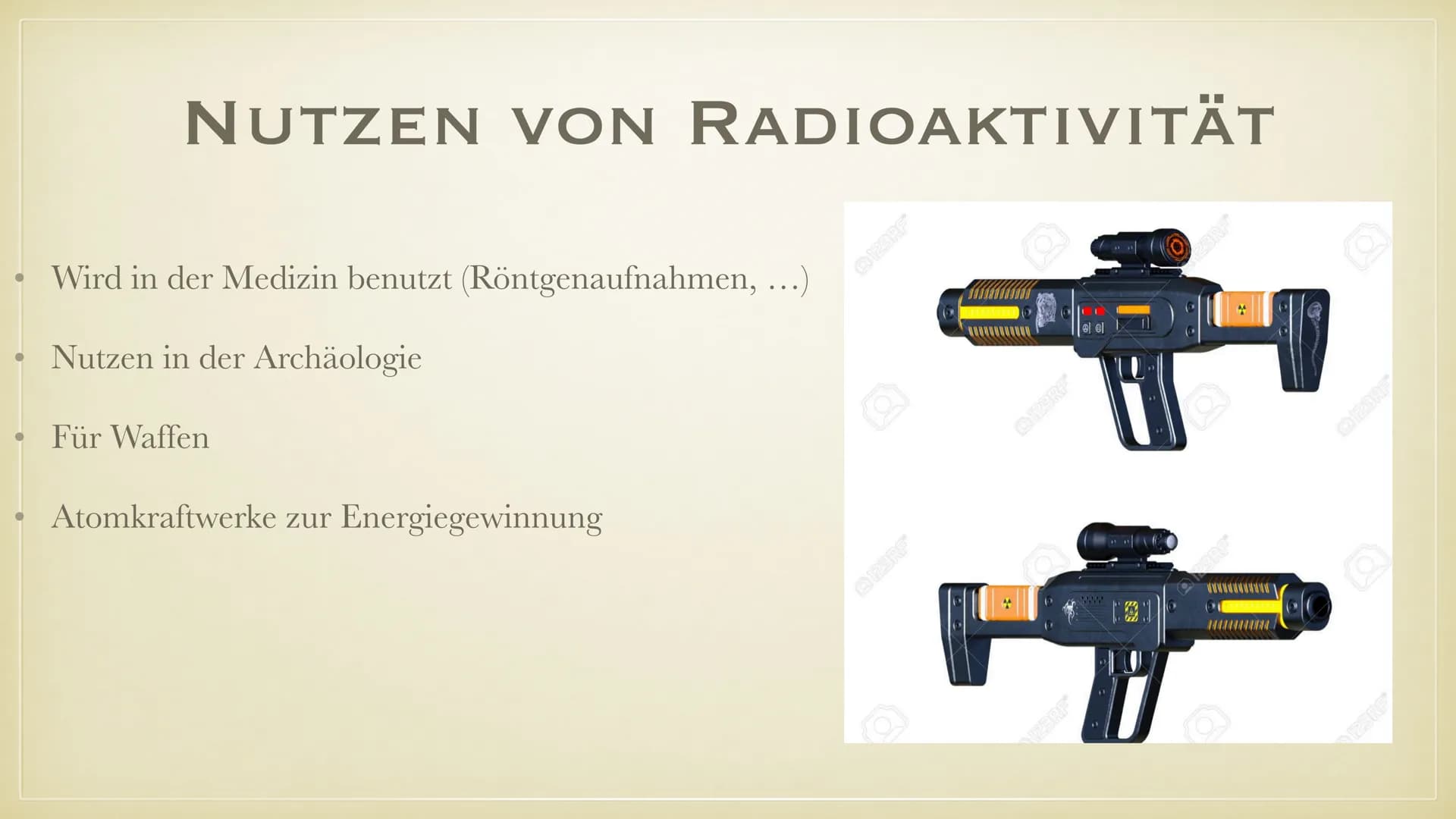 DIE ENTDECKUNG DER
RADIOAKTIVITÄT
Plaj
EMMA K. BEATRIZ P. ●
Was ist Radioaktivität?
• Wieso ist es gefährlich?
• Wie wirkt es auf den mensch