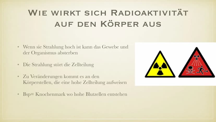 DIE ENTDECKUNG DER
RADIOAKTIVITÄT
Plaj
EMMA K. BEATRIZ P. ●
Was ist Radioaktivität?
• Wieso ist es gefährlich?
• Wie wirkt es auf den mensch