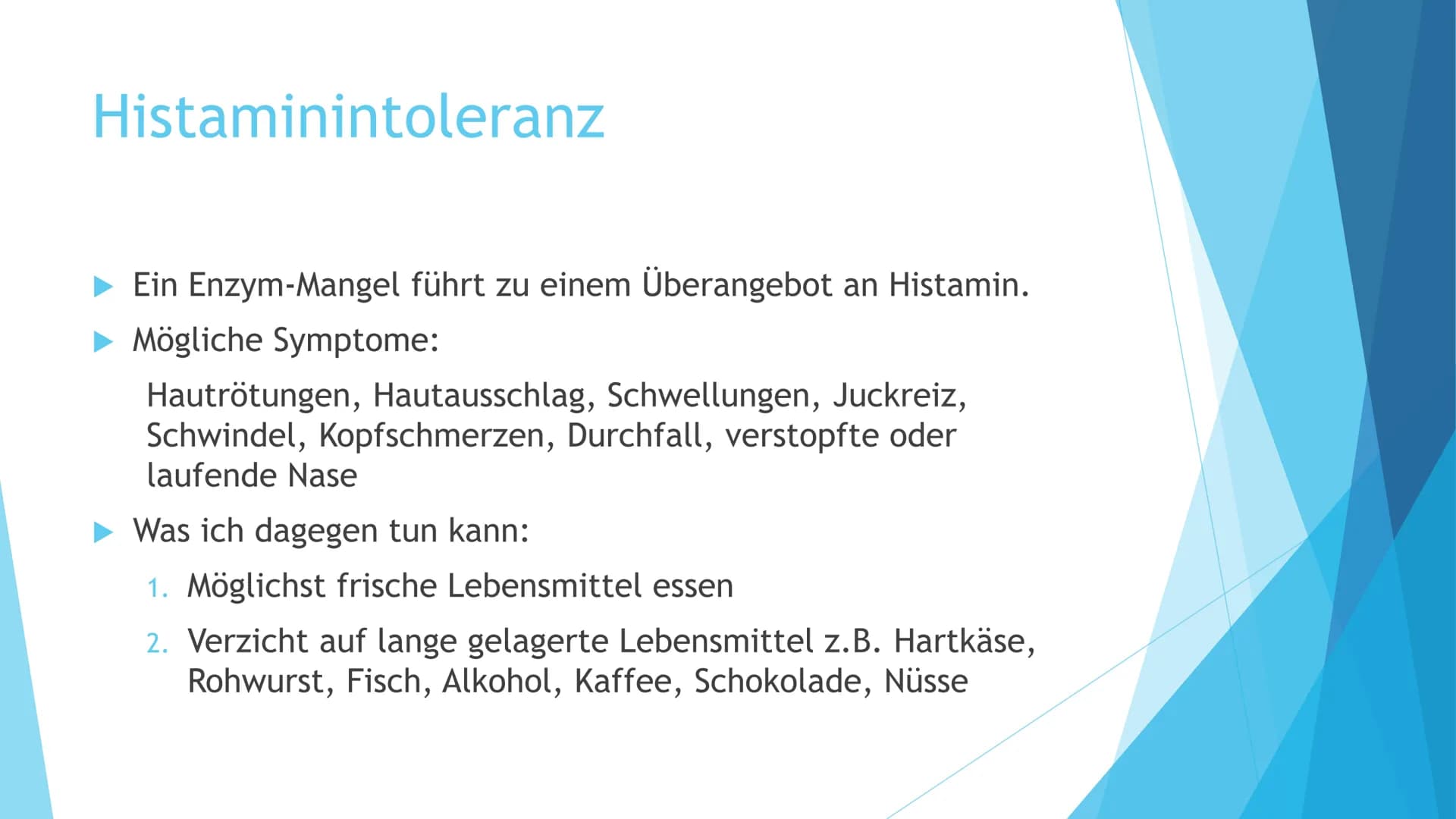 Lebensmittelunverträglichkeit Fructoseintoleranz
► Fructose wird durch ein eingeschränktes Transportsystem im
Dünndarm nicht ausreichend Auf
