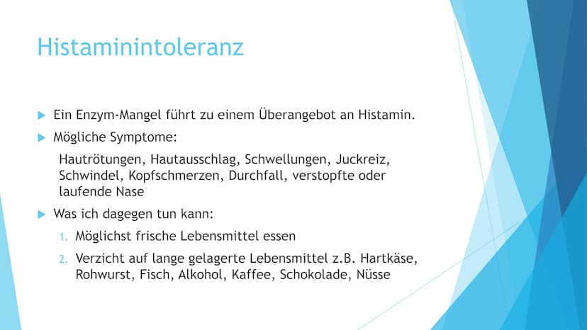 Lebensmittelunverträglichkeit Fructoseintoleranz
► Fructose wird durch ein eingeschränktes Transportsystem im
Dünndarm nicht ausreichend Auf