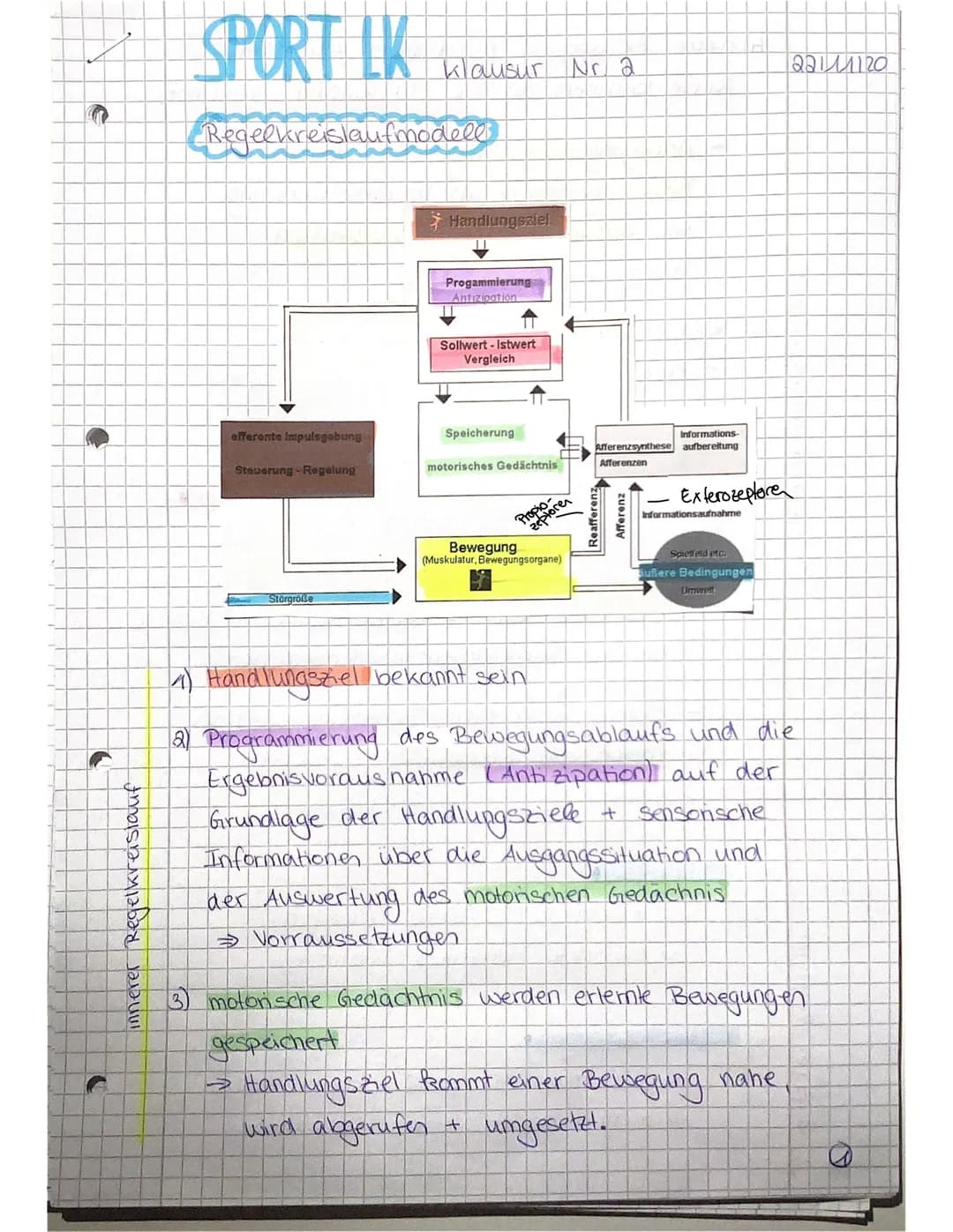 a
T
11
innever Regelkreislauf
SPORT LK
Regelkreislaufmodell
afferente Impulsgebung
Steuerung-Regelung
Klausur Nr. 2
Storgröße
Handlungsziel

