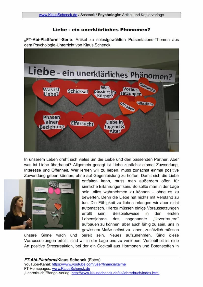 Kopiervorlage
Liebe-
ein unerklärliches Phänomen?
Verfasserin: Janina, Klasse 13.1 am Wirtschafts-Gymnasium der
Kaufmännischen Schule in TBB
