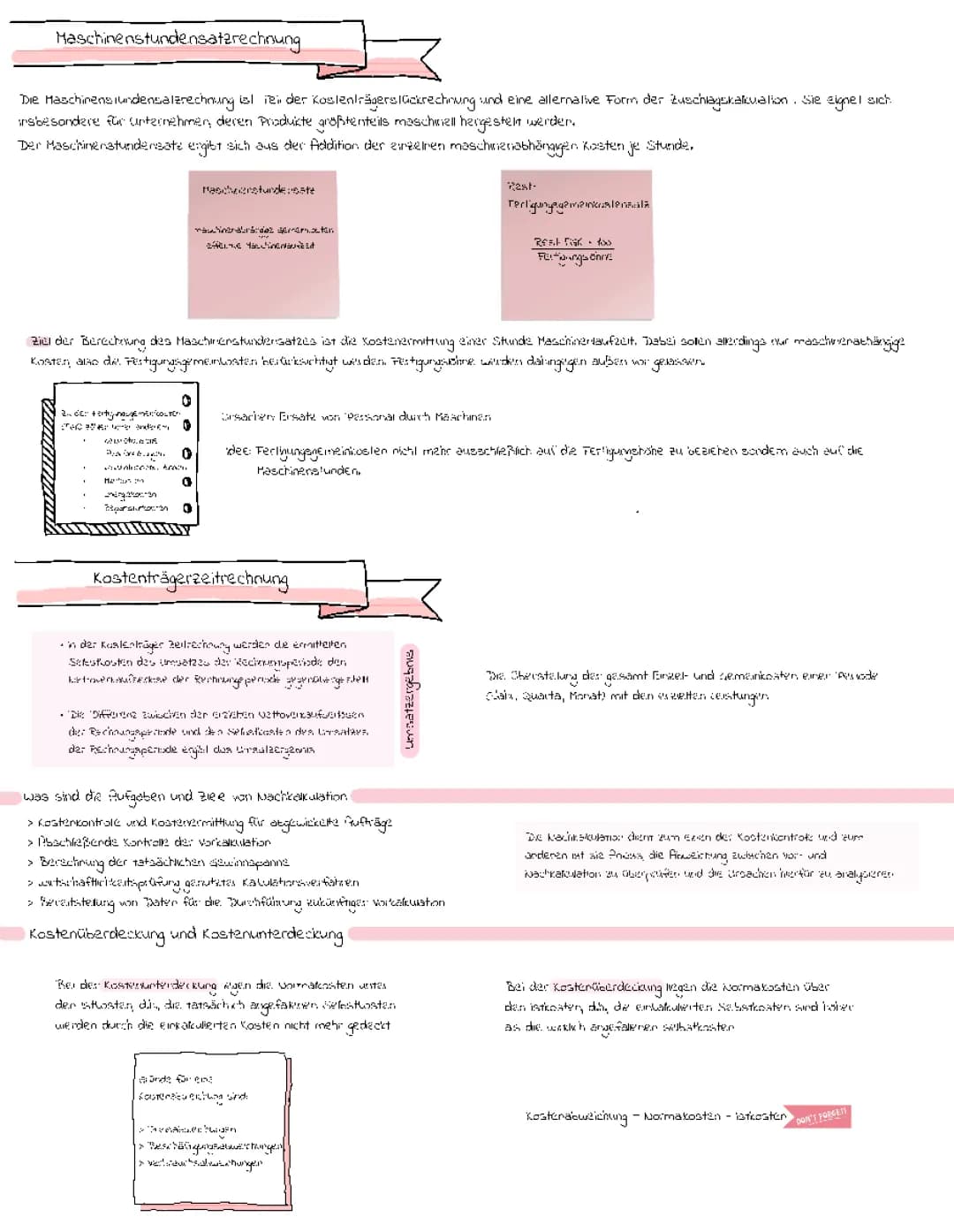 Maschinenstundensatz berechnen und Kostenträgerzeitrechnung einfach erklärt - mit Beispielen und Lösungen