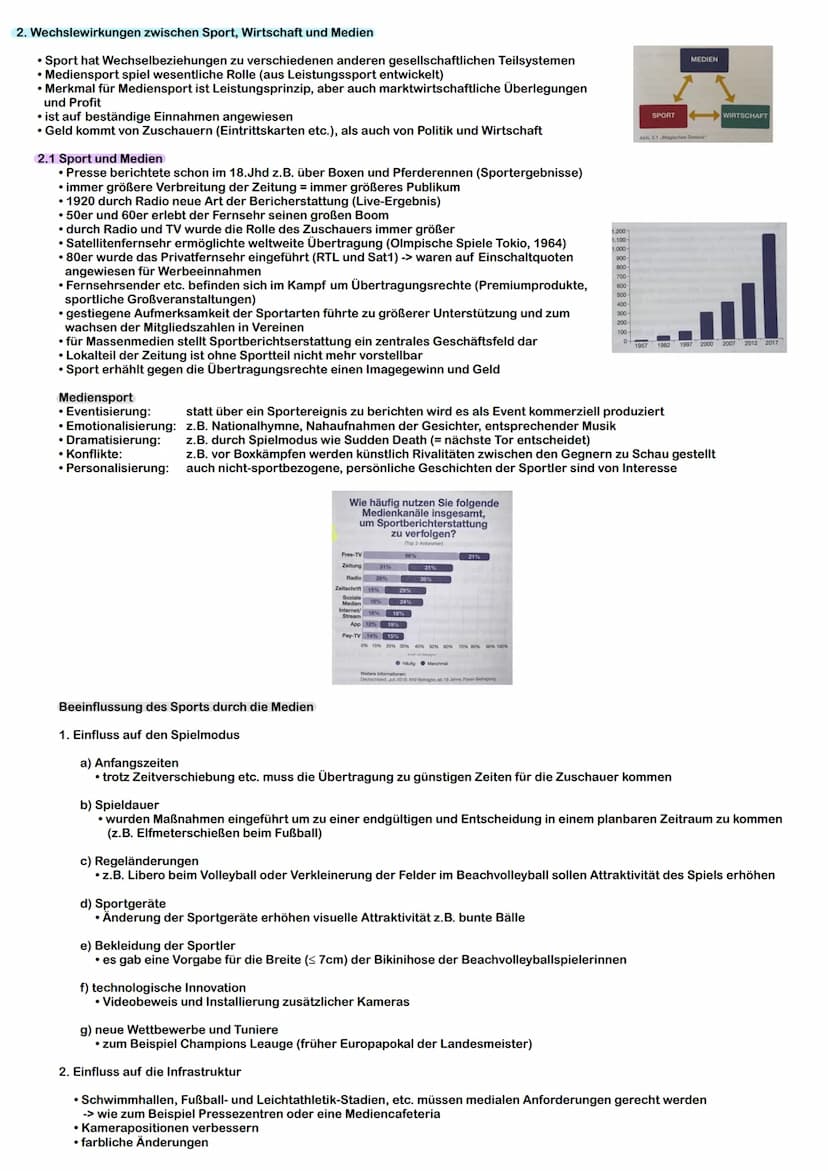 651
$18
SPORT UND GESELLSCHAFT
CENTRAL Sport und Gesellschaft
1. Entwicklung und Funktion des Sports
• Sport spielt in der modernen Gesellsc