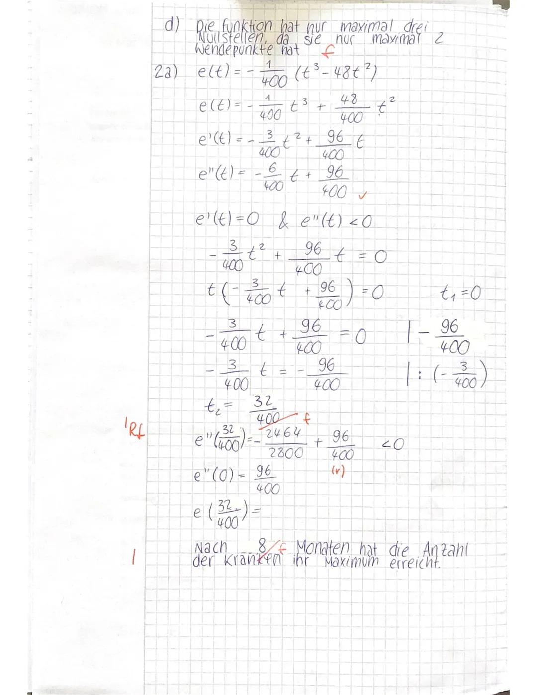 LK Mathematik 20/21
Nr. 1 25.09.2020
Eigenschaften ganzrationaler Funktionen
Teil I: Hilfsmittelfreier Teil (max. 40 min)
Aufgabe 1:
Gegeben