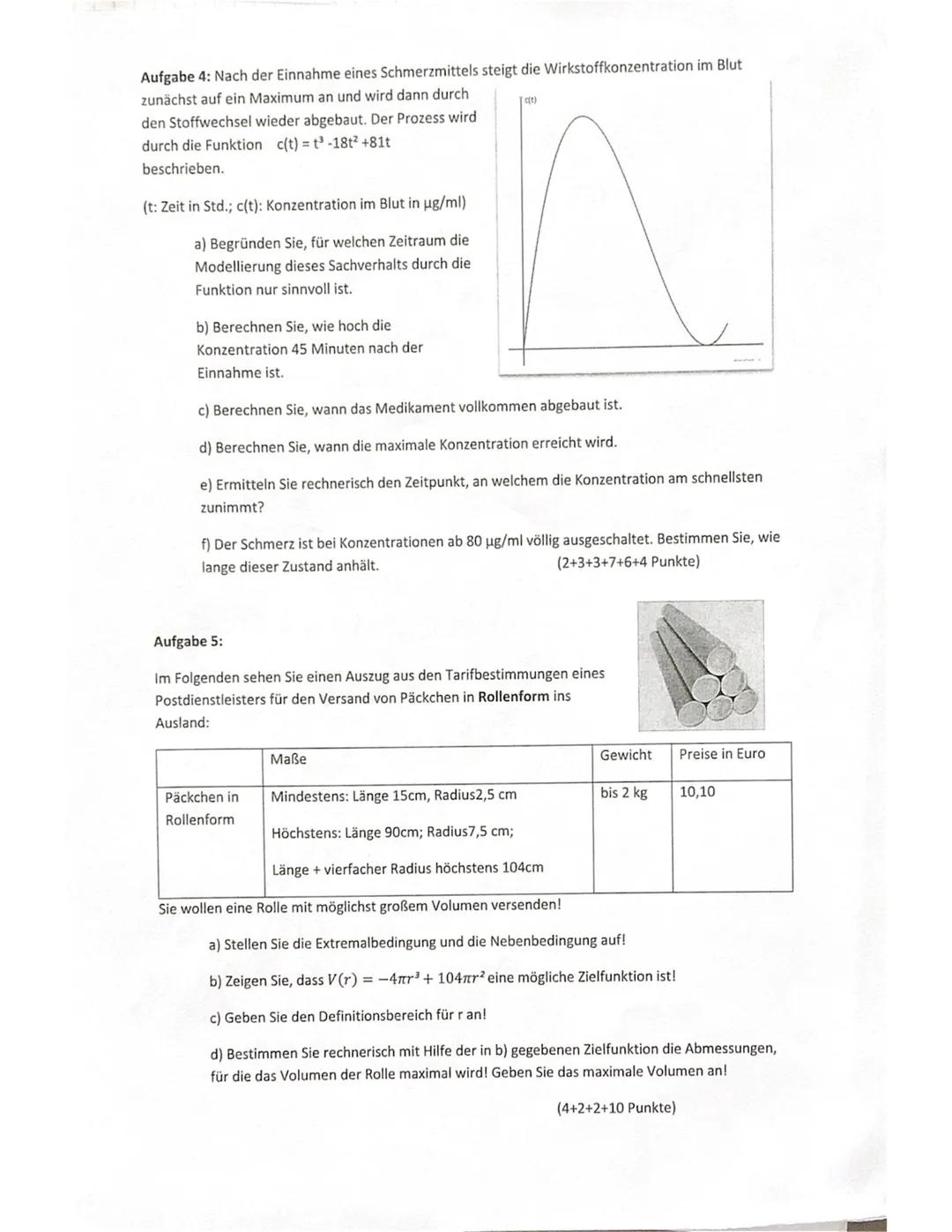 LK Mathematik 20/21
Nr. 1 25.09.2020
Eigenschaften ganzrationaler Funktionen
Teil I: Hilfsmittelfreier Teil (max. 40 min)
Aufgabe 1:
Gegeben