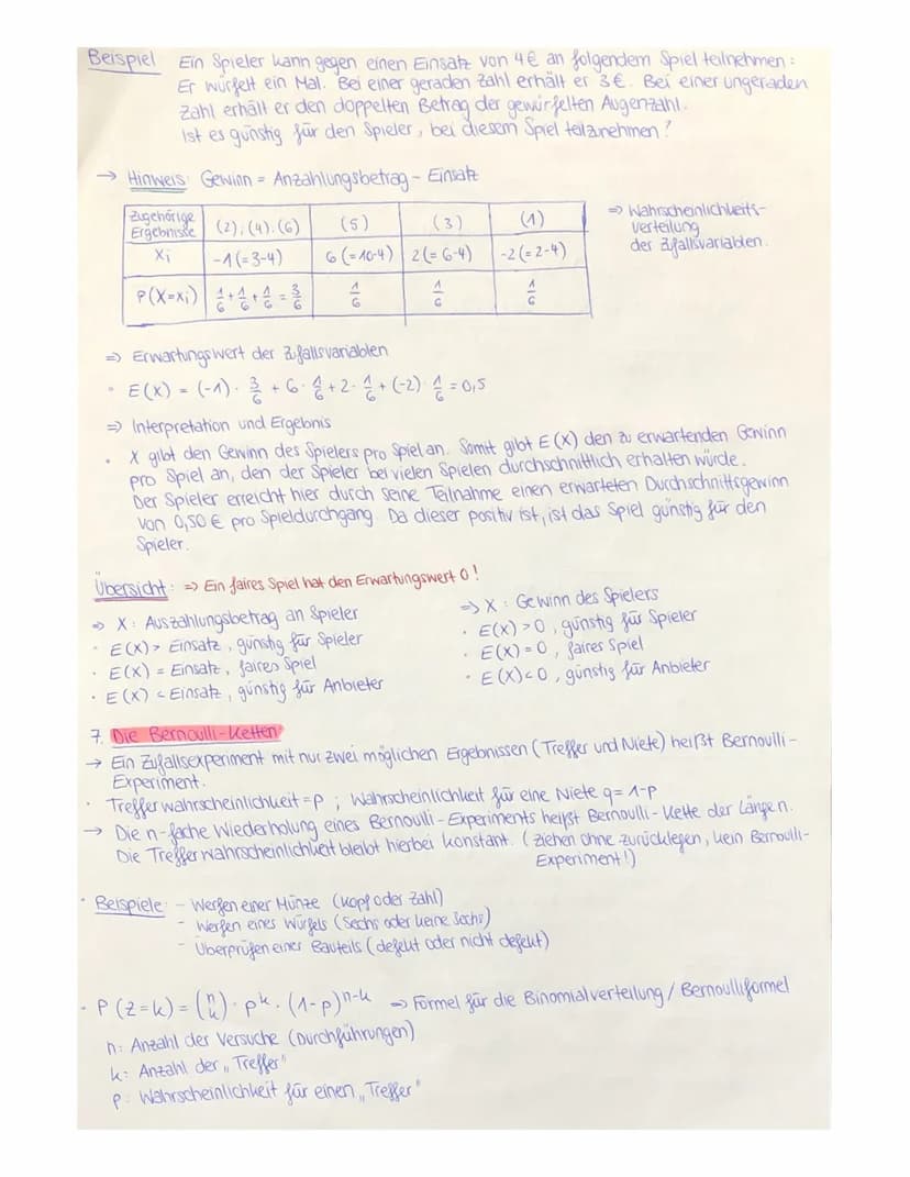 Stochastike
1. Grundlegende Begriffe der Stochastike
Jedes Zufallsexperiment hat eine Menge S von möglichen Ergebnissen.
4
Die Wahrscheinlic