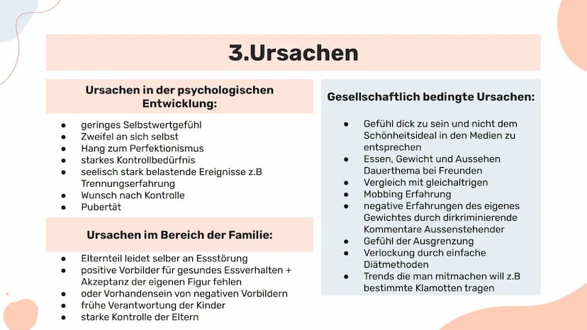 Def: Anorexia Nervosa (Magersucht) = Ist eine schwere psychische Erkrankung →→ wirkt sich
auf Essverhalten aus + Beginn mit meist harmloser 
