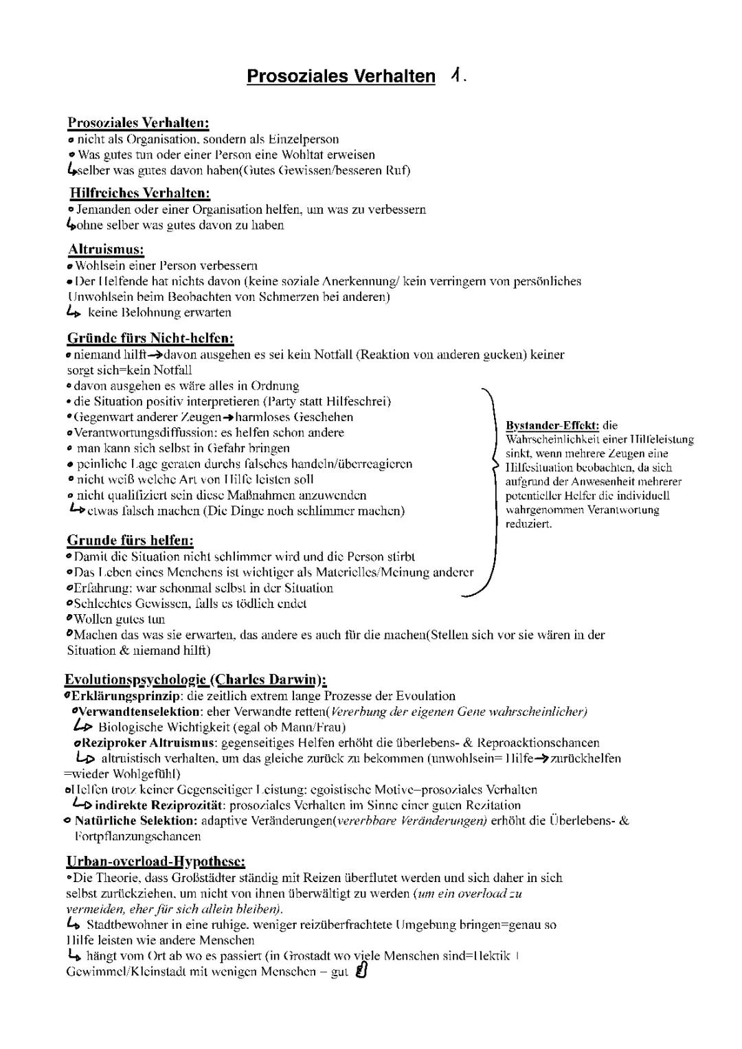 Prosoziales Verhalten 