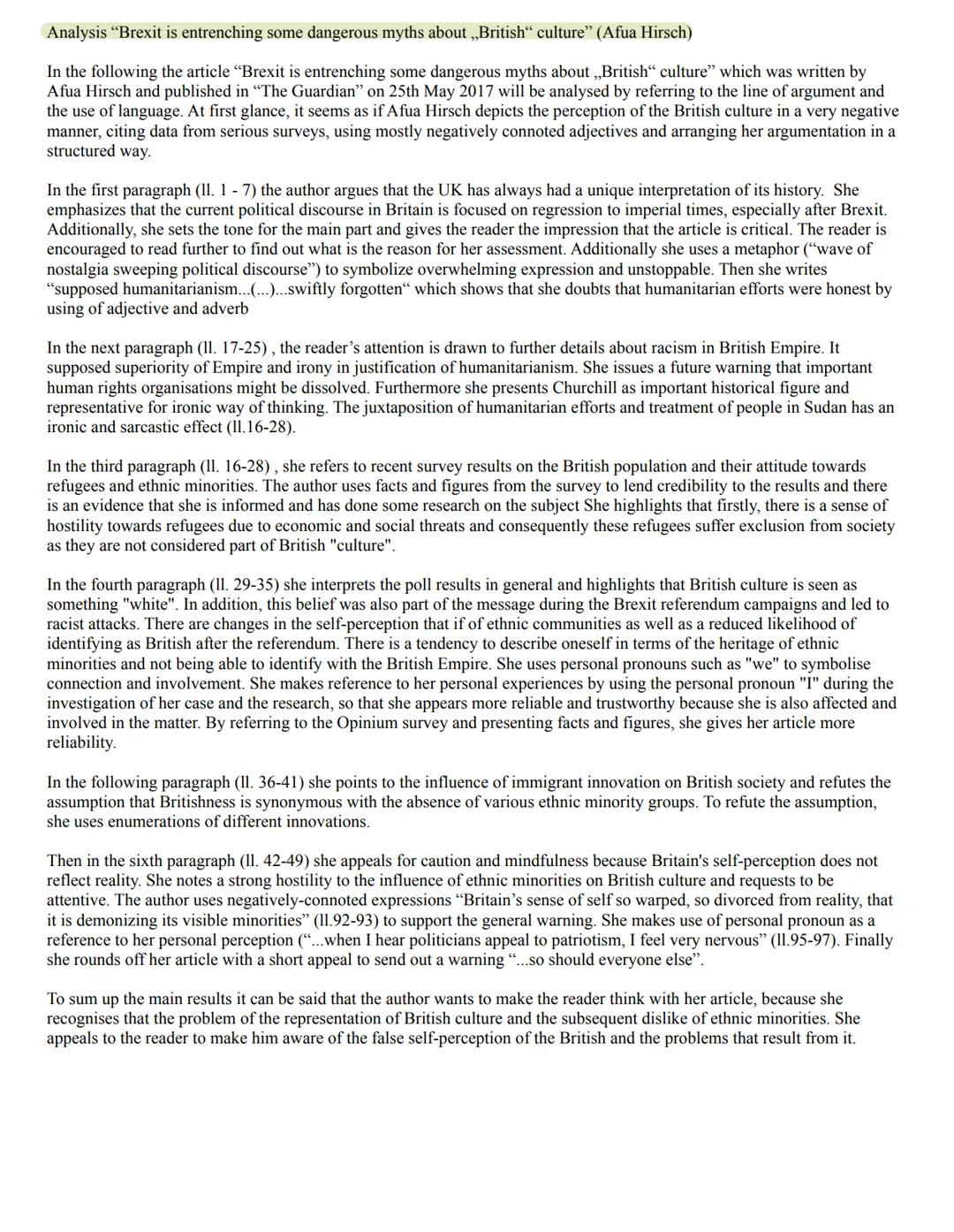 Analysis “Brexit is entrenching some dangerous myths about „British“ culture”  