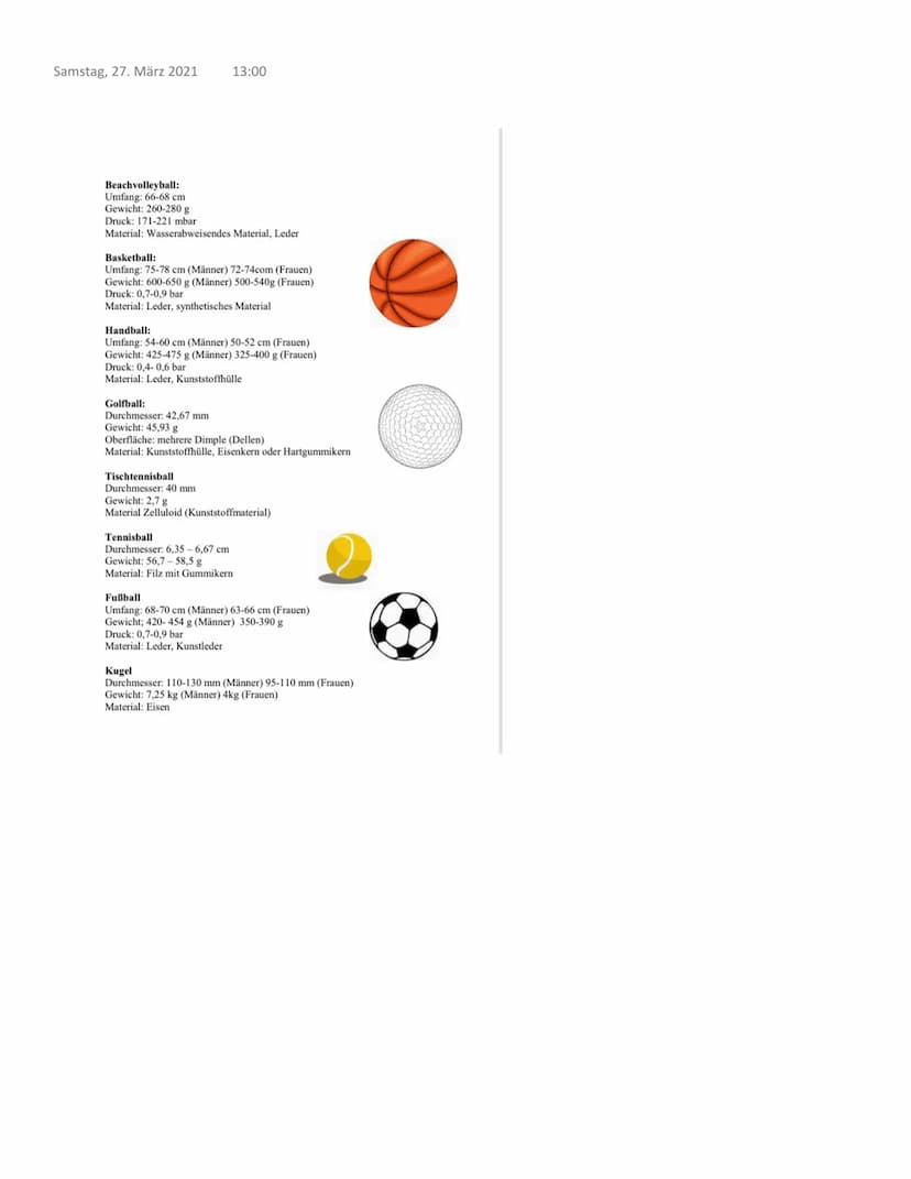 
<p>Samstag, 27. März 2021</p>
<h2 id="wievieleballsportartengibtes">Wie viele Ballsportarten gibt es?</h2>
<p>13:01</p>
<p>Nun kann man sic