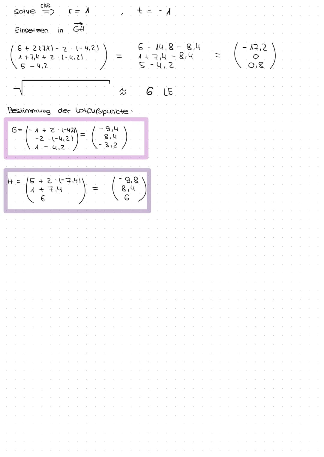 Skalar produkt
Basis wissen
3. b = a₁ b₁ + a₂ b₂ + 23 63.
Bsp.:
(1)-(1)-
länge bzw. Betrag eines Vektors
161=
IPOI
=
cos (x) =
Bsp..
Basiswi