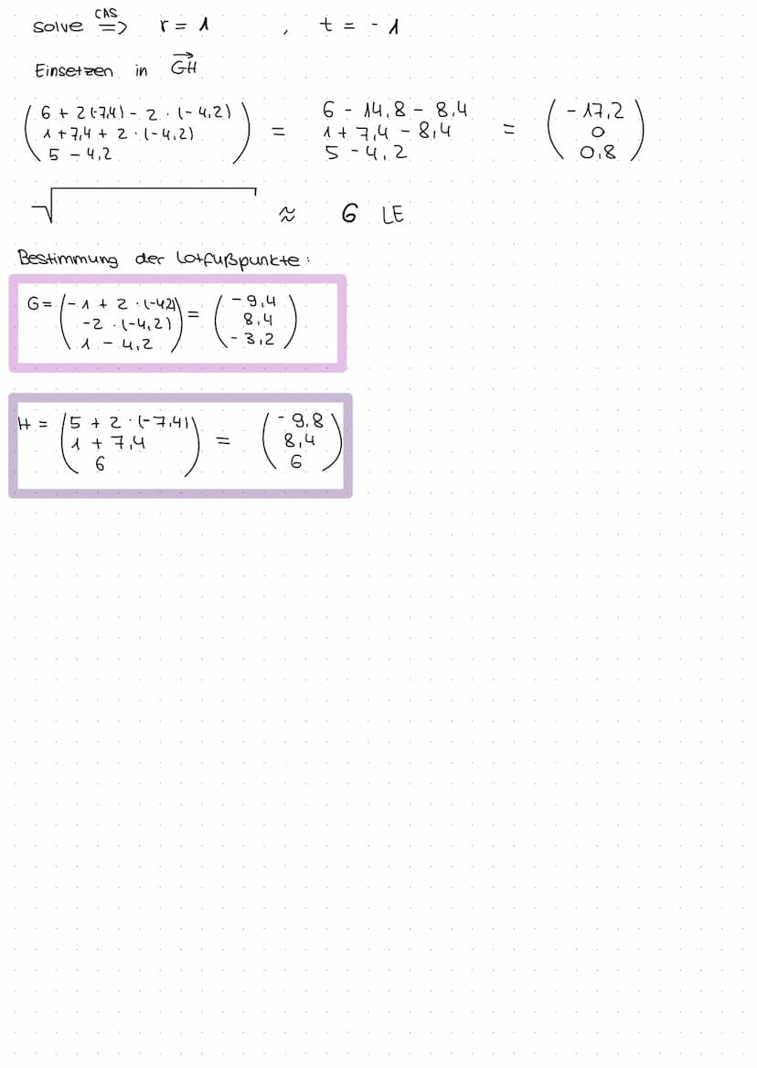 Skalar produkt
Basis wissen
3. b = a₁ b₁ + a₂ b₂ + 23 63.
Bsp.:
(1)-(1)-
länge bzw. Betrag eines Vektors
161=
IPOI
=
cos (x) =
Bsp..
Basiswi