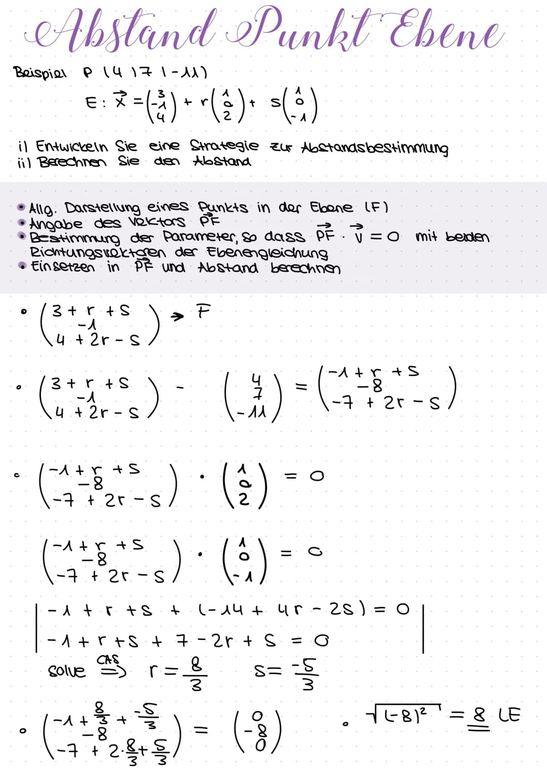 Skalar produkt
Basis wissen
3. b = a₁ b₁ + a₂ b₂ + 23 63.
Bsp.:
(1)-(1)-
länge bzw. Betrag eines Vektors
161=
IPOI
=
cos (x) =
Bsp..
Basiswi