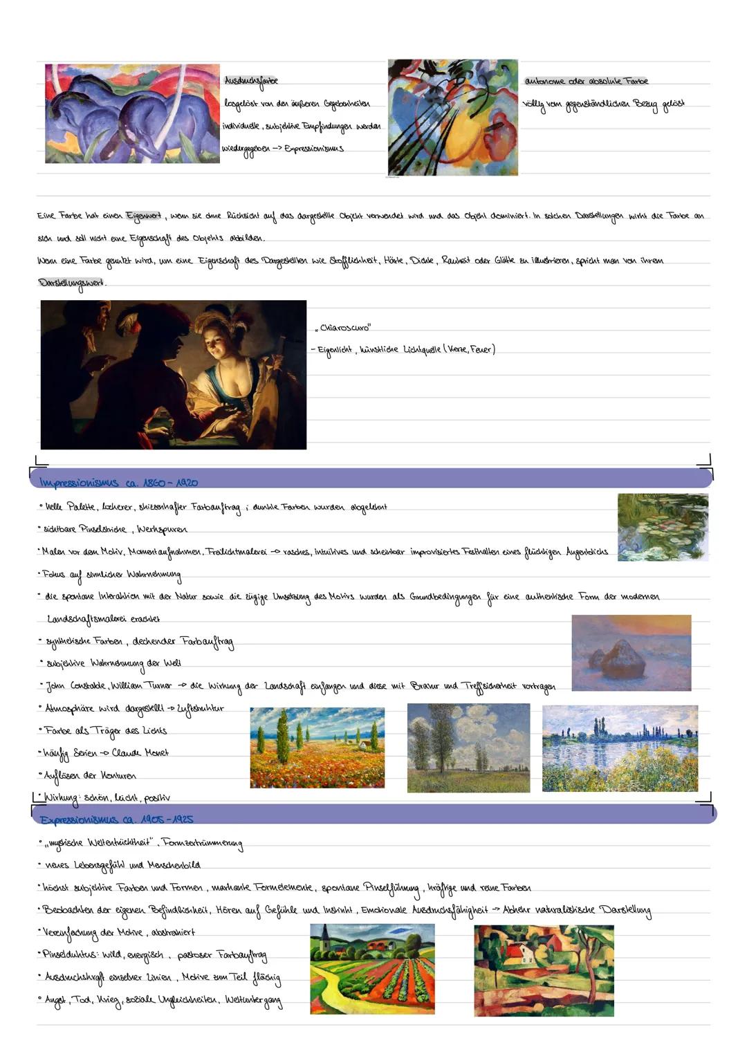 Schema einer Bildanalyse
allgemeine Informationen: Art des Objektes (Landschaftsmalerei), Künstler, Entstehungszeit, Titel, Größe, Format, T