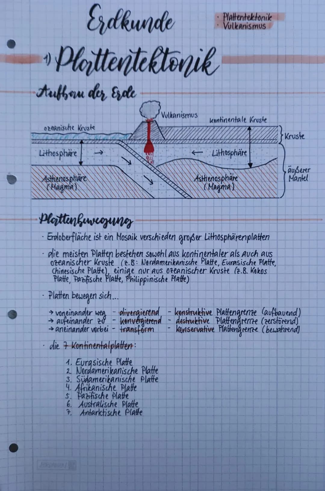 
<p>Die Plattentektonik ist ein wichtiger Bestandteil der Geografie und beschäftigt sich mit den Bewegungen und Strukturen der Erdplatten. D