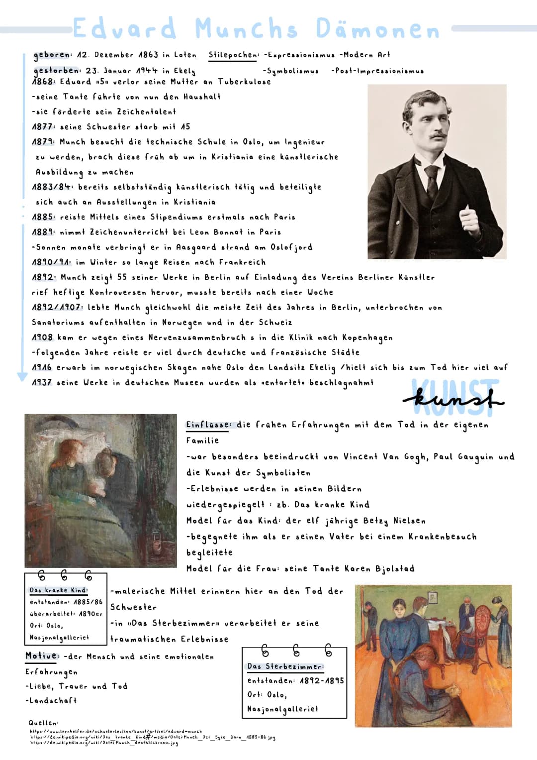 Alles über Edvard Munch: Familie, Ausbildung und Der Schrei