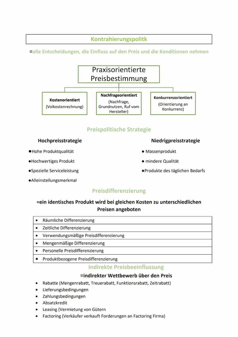 Marketing Mix (4 P's)
= Optimale Kombination und Gestaltung der absatzpolitischen Instrumente,
durch die der Absatz maximiert werden soll.
P