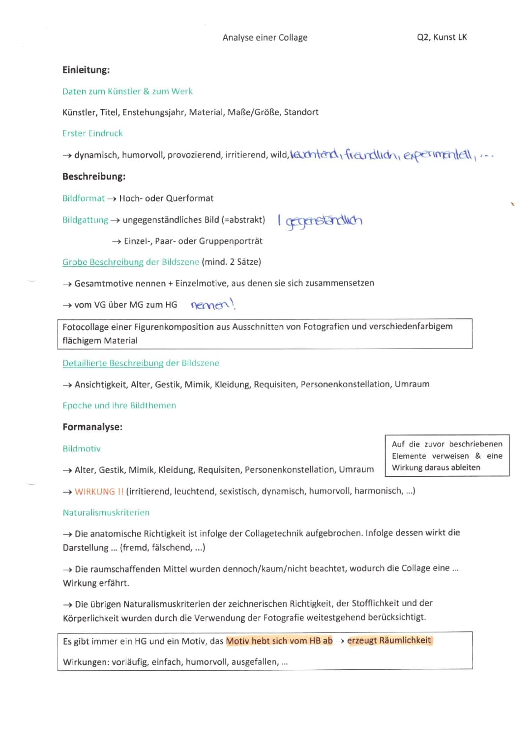 Lustige Kunstanalyse: Tipps und Beispiele für Klasse 11