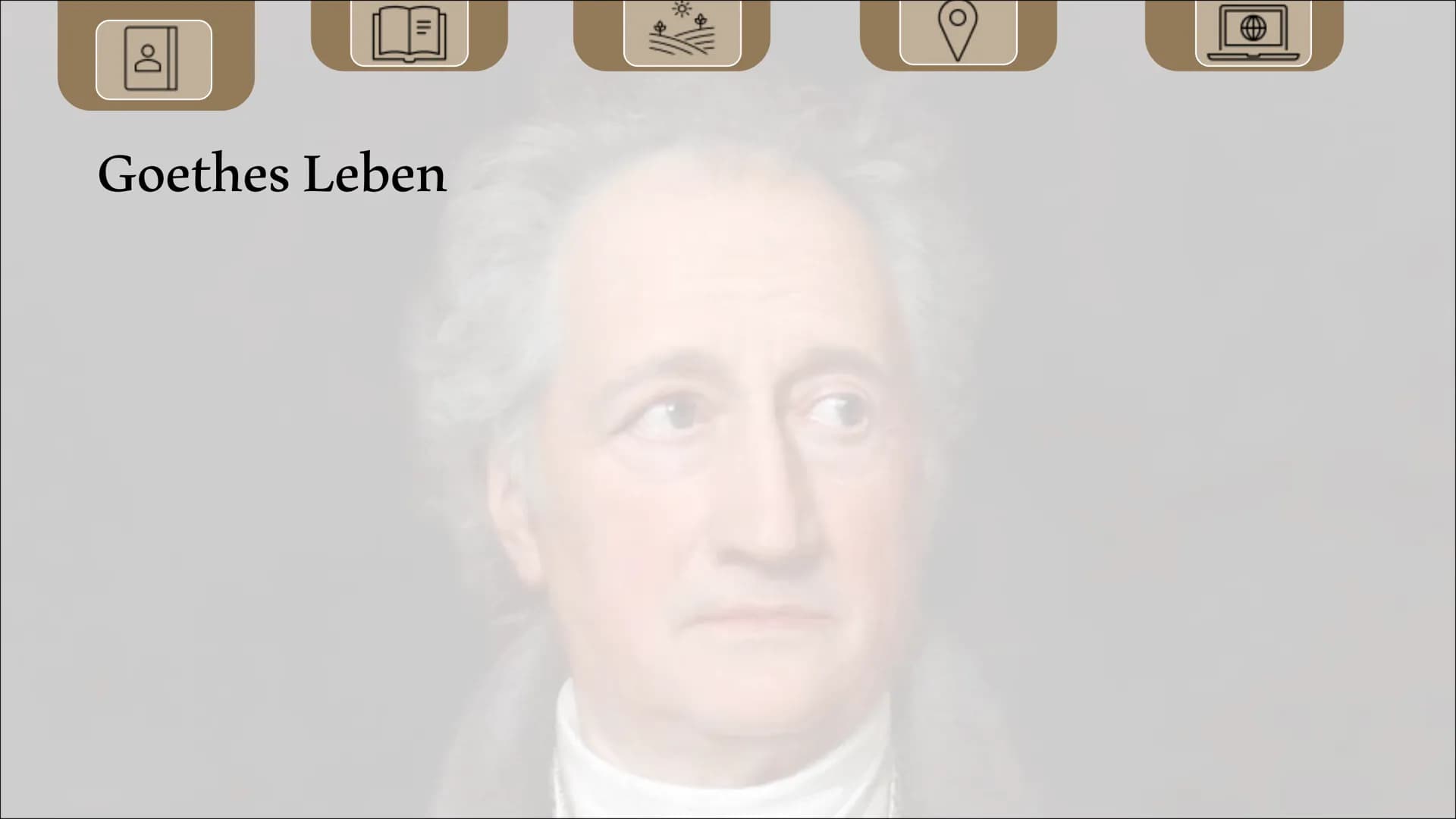 Johann Wolfgang von Goethe
Referat von Allegra Hofmann und Paula Urban Gliederung
Biografie von Goethe
• Seine Werke
Lebzeiten in Weimar
Akt