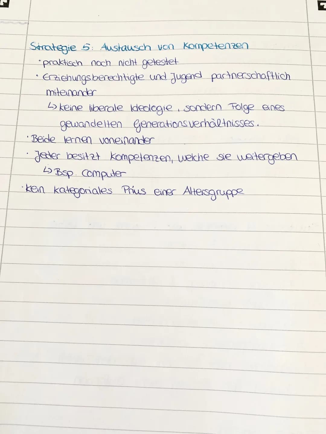 Strategien pål
jeder Pädagoge muss eine auswählen
Strategie 1: Kontrolle:
Erwachsener vollständige verantwortung gegenüber.
Jugend/Kindern
→