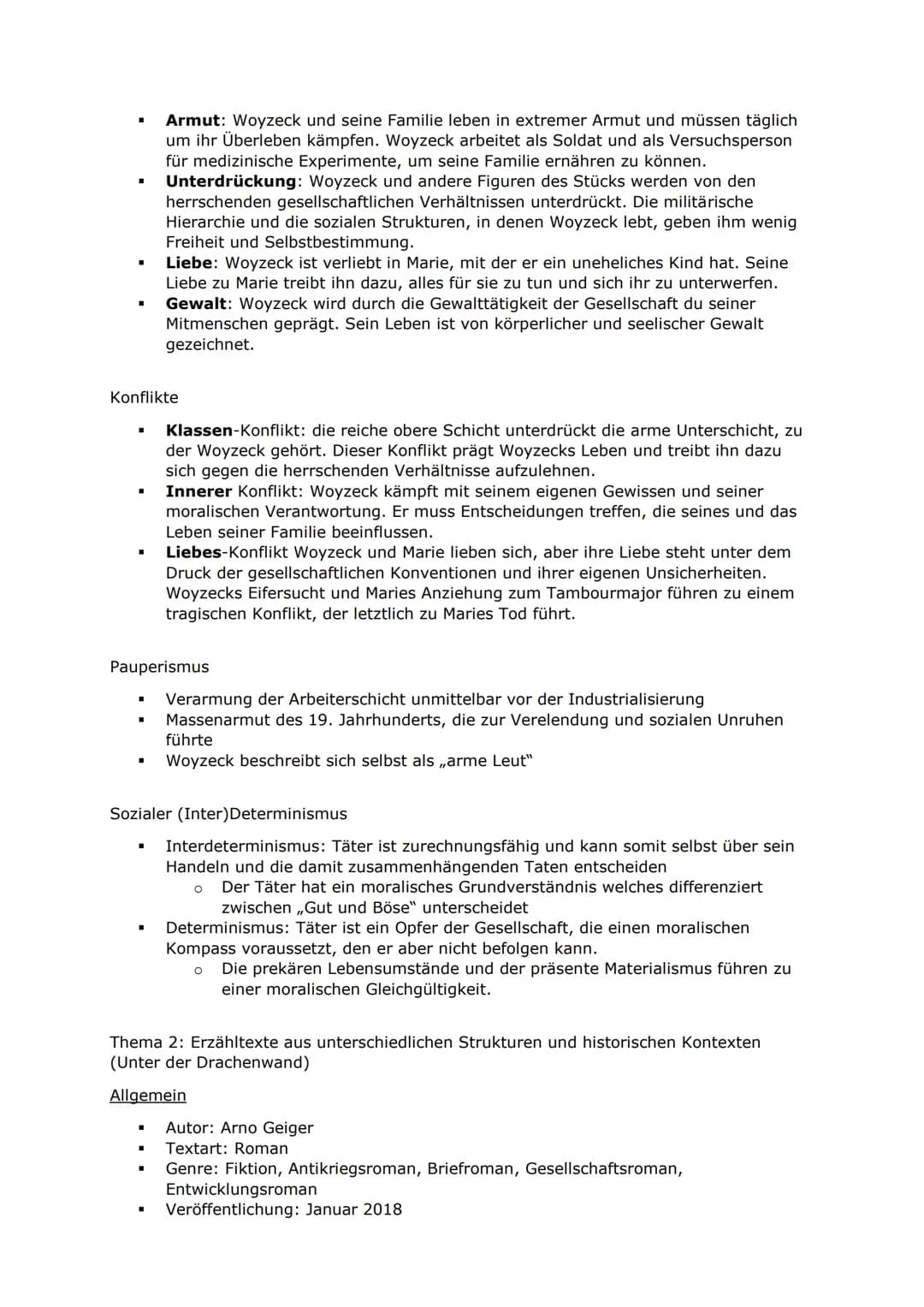 Themenbereich 2: Texte
Thema 1: Dramen aus unterschiedlichen Strukturen und historischen Kontexten
(Woyzeck)
Allgemein
.
Autor: Georg Büchne