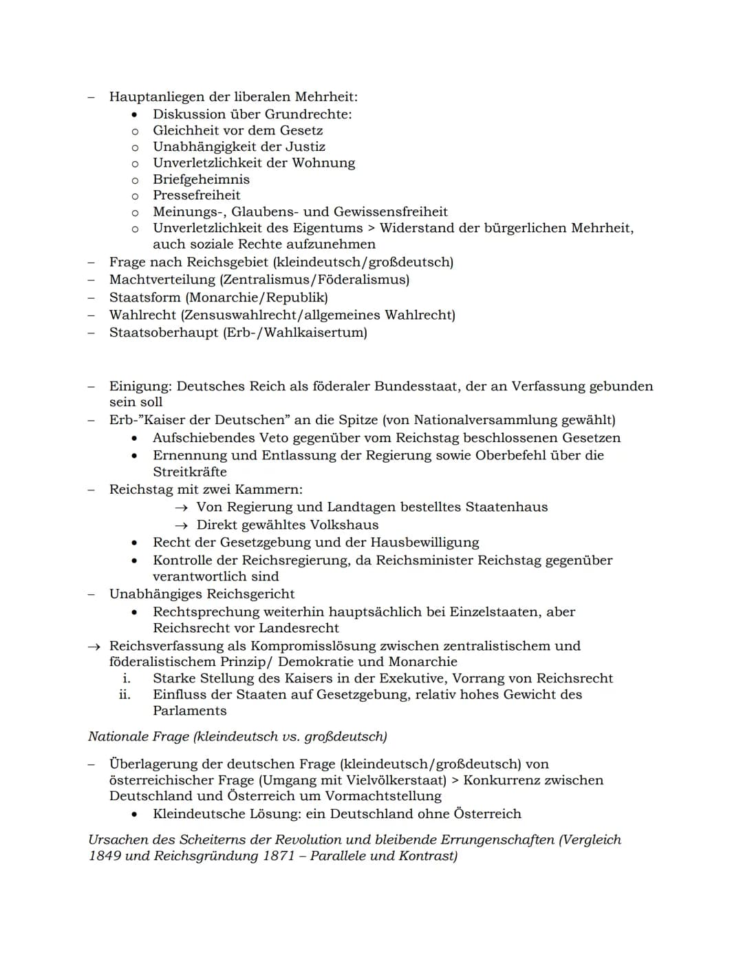 Die deutsche Revolution von 1848/49
Entstehung, Entwicklung, Unterdrückung der liberal-nationalen Bewegung im
europäischen Kontext (1813/15-