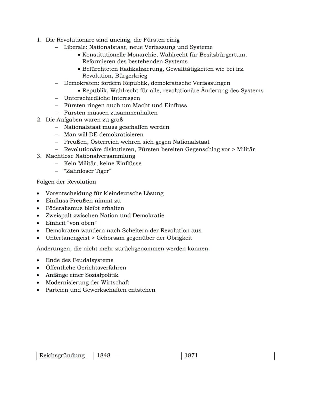 Die deutsche Revolution von 1848/49
Entstehung, Entwicklung, Unterdrückung der liberal-nationalen Bewegung im
europäischen Kontext (1813/15-