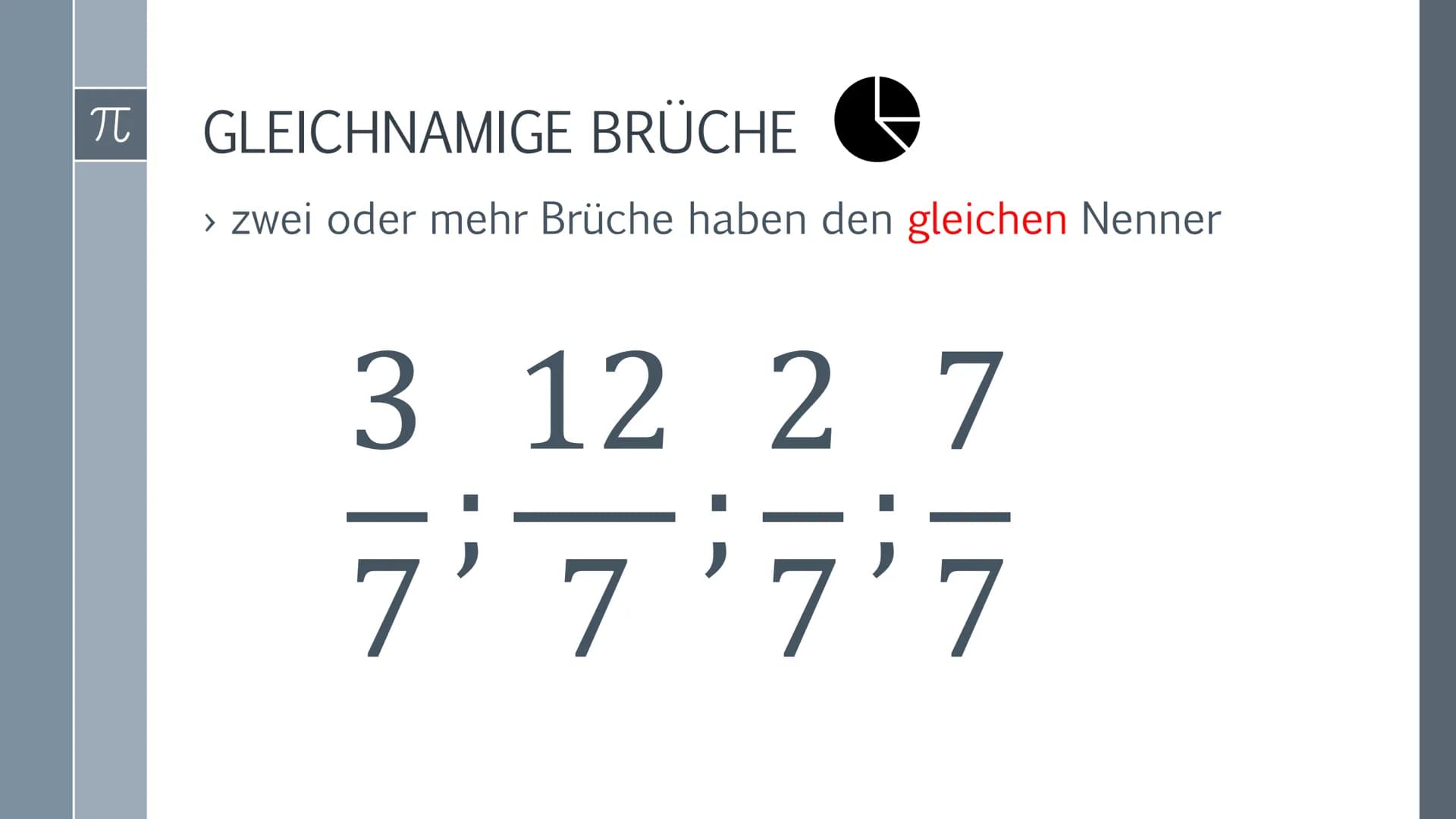 BRUCHRECHNUNG
Melina Nikola Schmidt 10a
www.
www.
wwwww
..?
Die Hälfte habe ich
nicht verstanden.
Das andere Drittel kann ich!
BRUCH RECHNUN