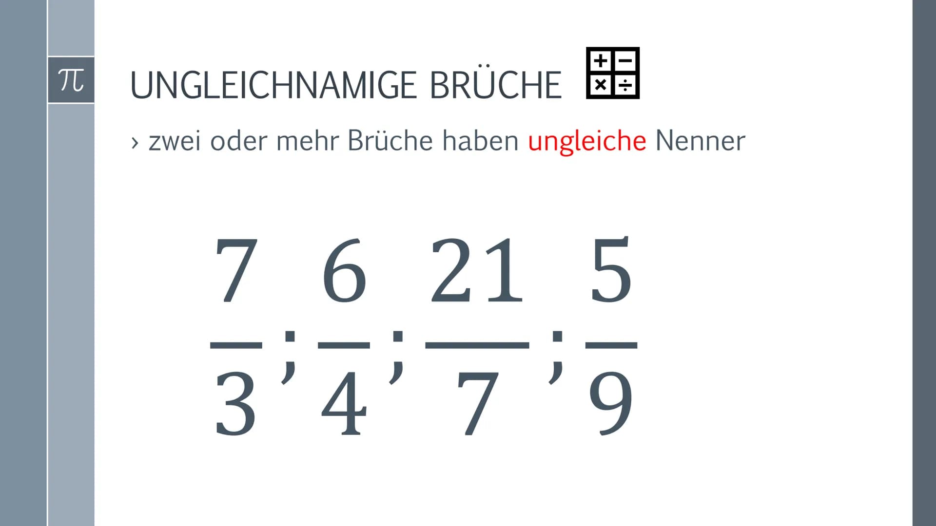 BRUCHRECHNUNG
Melina Nikola Schmidt 10a
www.
www.
wwwww
..?
Die Hälfte habe ich
nicht verstanden.
Das andere Drittel kann ich!
BRUCH RECHNUN