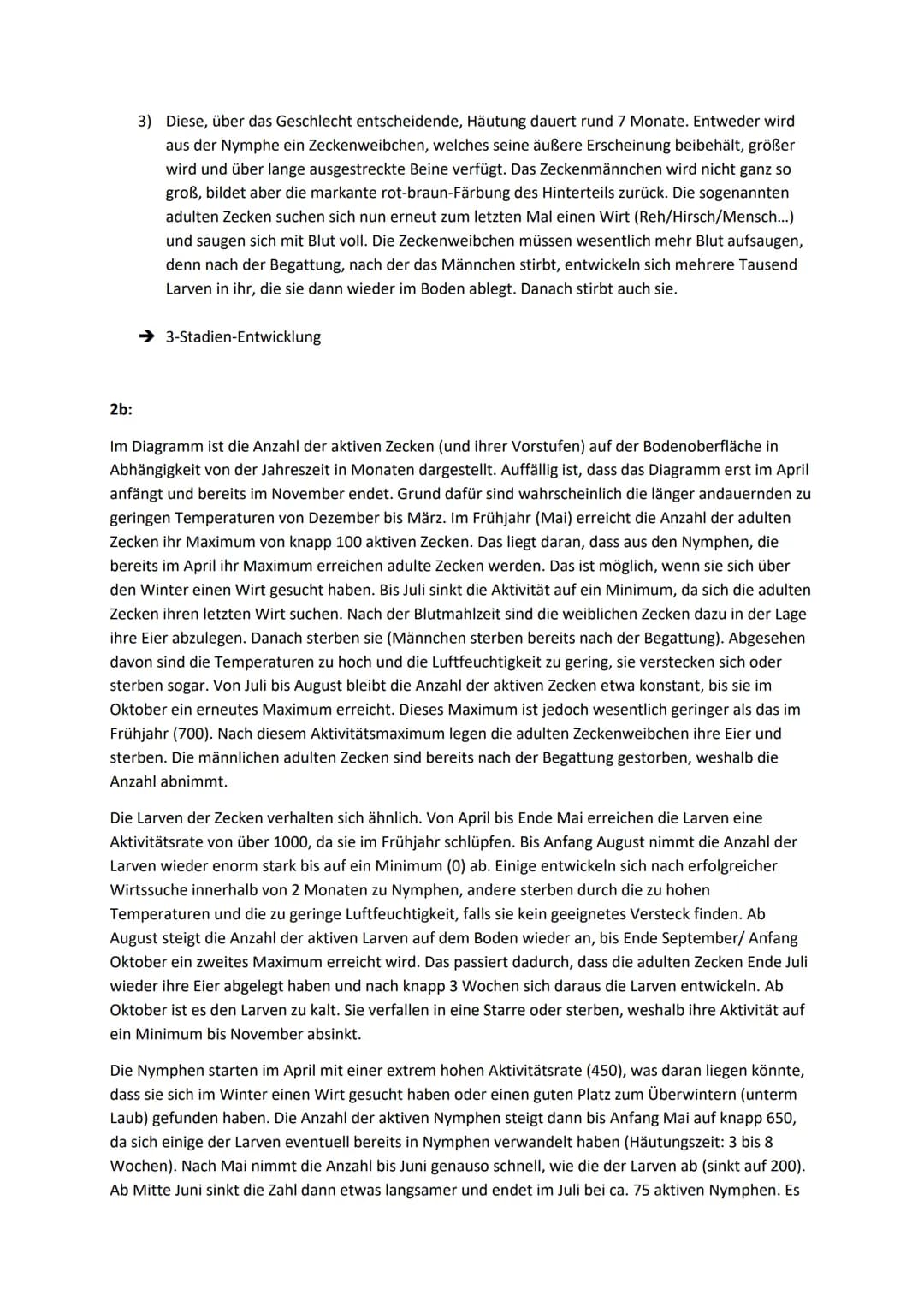 >> LB. S.: 305 NR. 2A-C
Entwicklungszyklus einer Zecke
Häutung
(Dauer: 7 Monate)
Nymphen
saugen Blut
2a:
Nymphe
adulte Zecken
saugen Blut
Hä