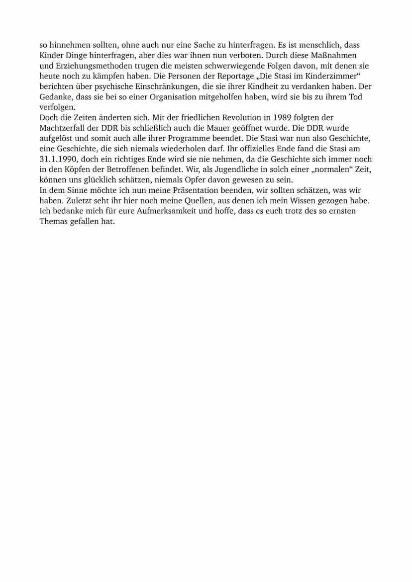 Stasi - Ministerium für Staats - “Sicherheit“
= geheimer Nachrichtendienst & Geheimpolizei der DDR, gegründet am 8. Februar 1950
-> Ziel: "Z