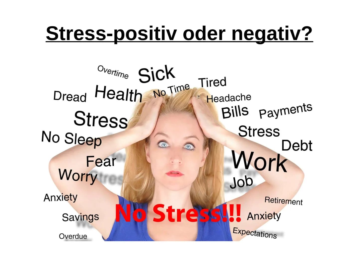 Handout: Stress - positiv oder negativ?
1. Stress:
- erstmals von Walter Cannon verwendet
- bezeichnet spezifische, äußere Reize (Stressoren