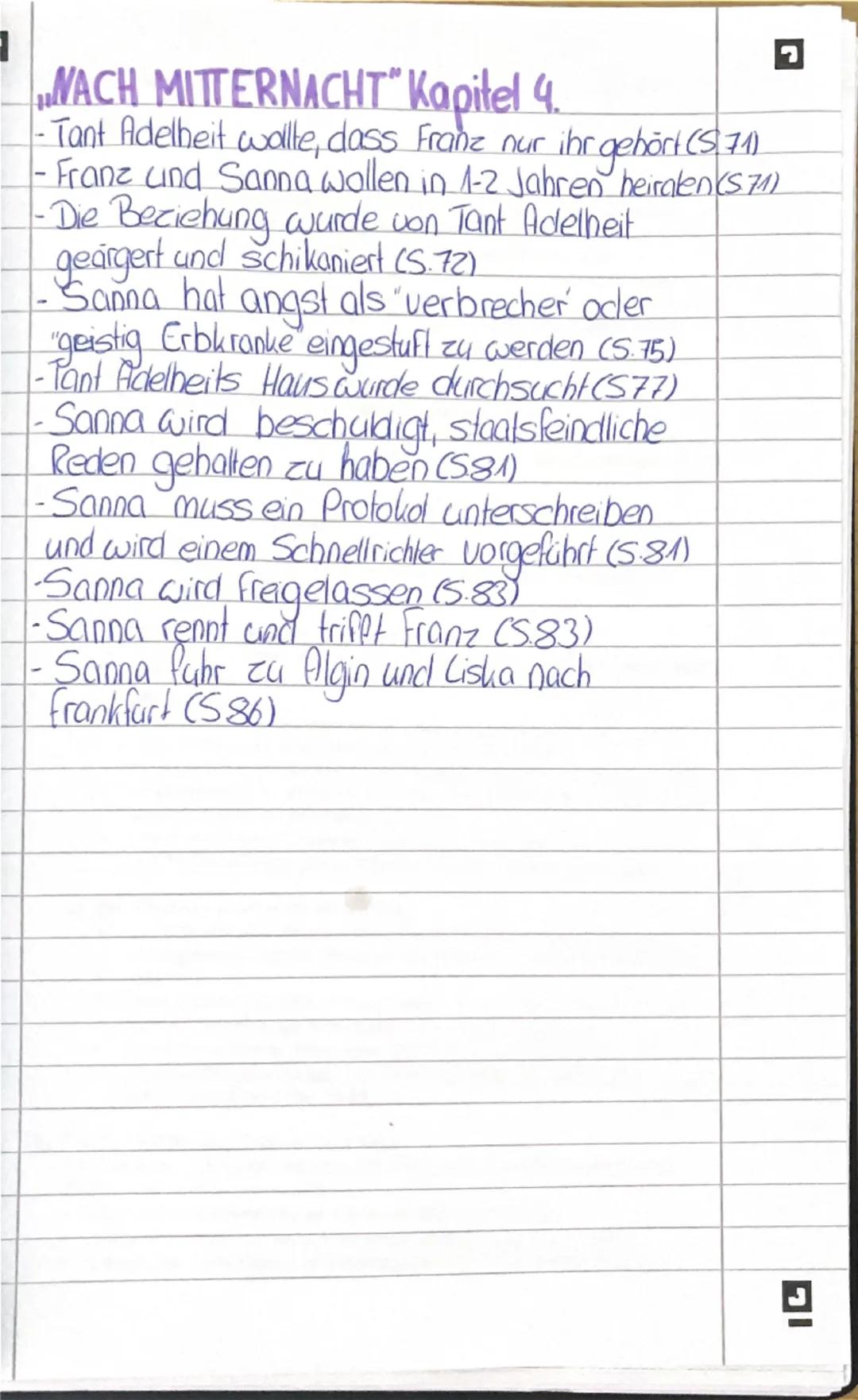 Nach Mitternacht von Irmgard Keun, Zusammenfassung von Kapitel 4