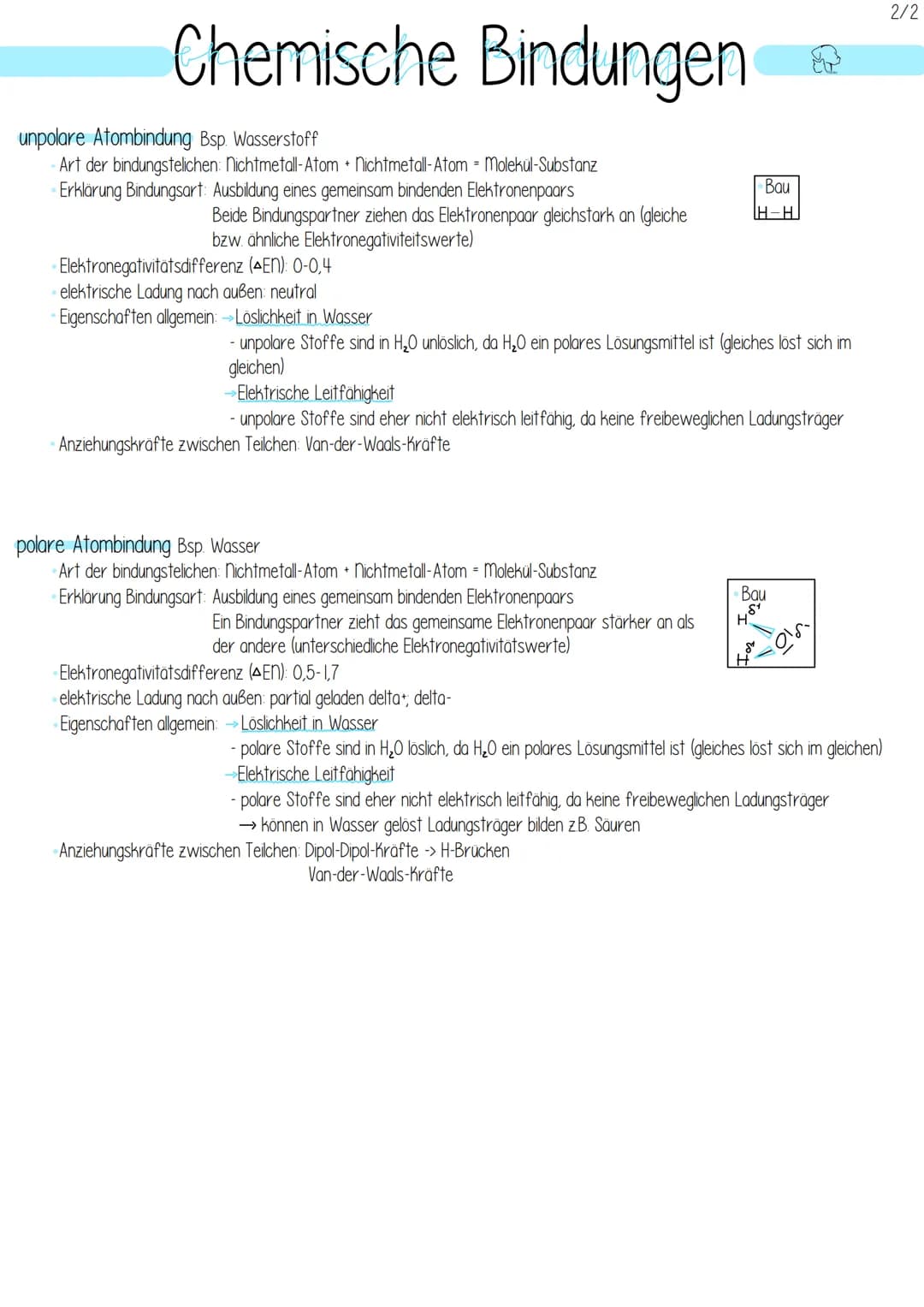 Chemische Bindungen
Metallbindung Bsp.natrium
Art der bindungstelichen: Metallkation+ freibewegliche Elektronen - Metall
Erklärung Bildungsa