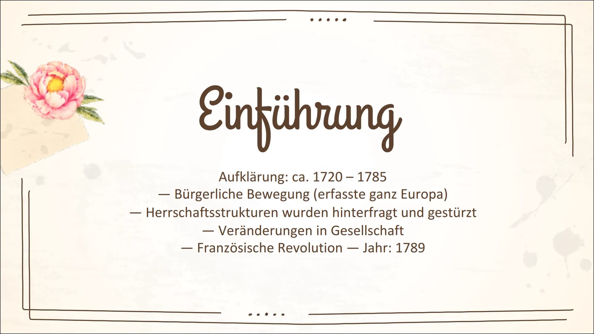 Gufklärung vs.
гд
Romantik:
Literatur und Sprache um 1800
Telly
Anu
BALA Aufklärung: Text Referat
Literaturepoche:
Zeitraum 1720-1800
Die Au