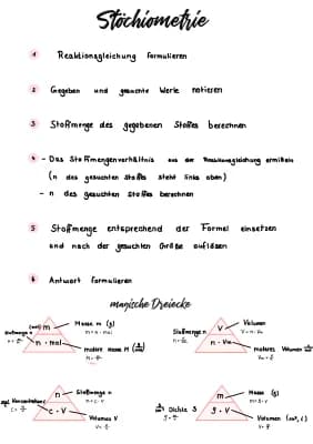 Know Stöchiometrie und magische Dreiecke  thumbnail