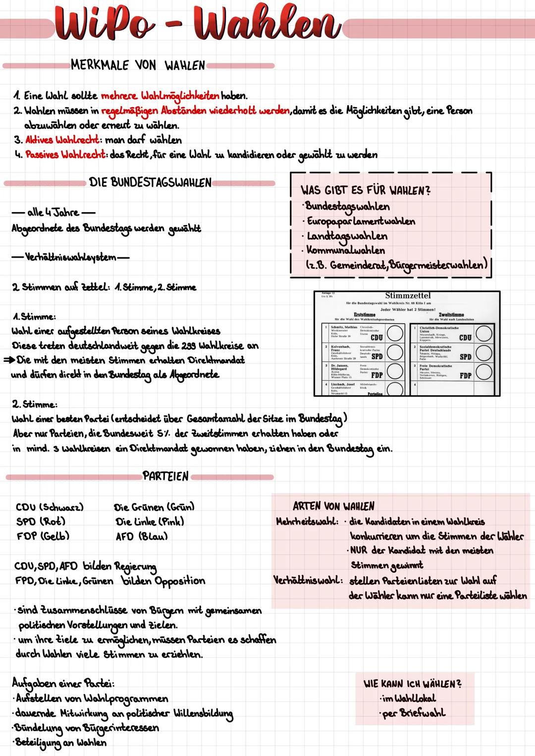 # WiPo - Wahlen

WARUM GEHEN MENSCHEN WÄHLEN?

- Man kann so an der Politik mitentscheiden
- Jede Stimme zählt!
- Man kann aktiv die Politik