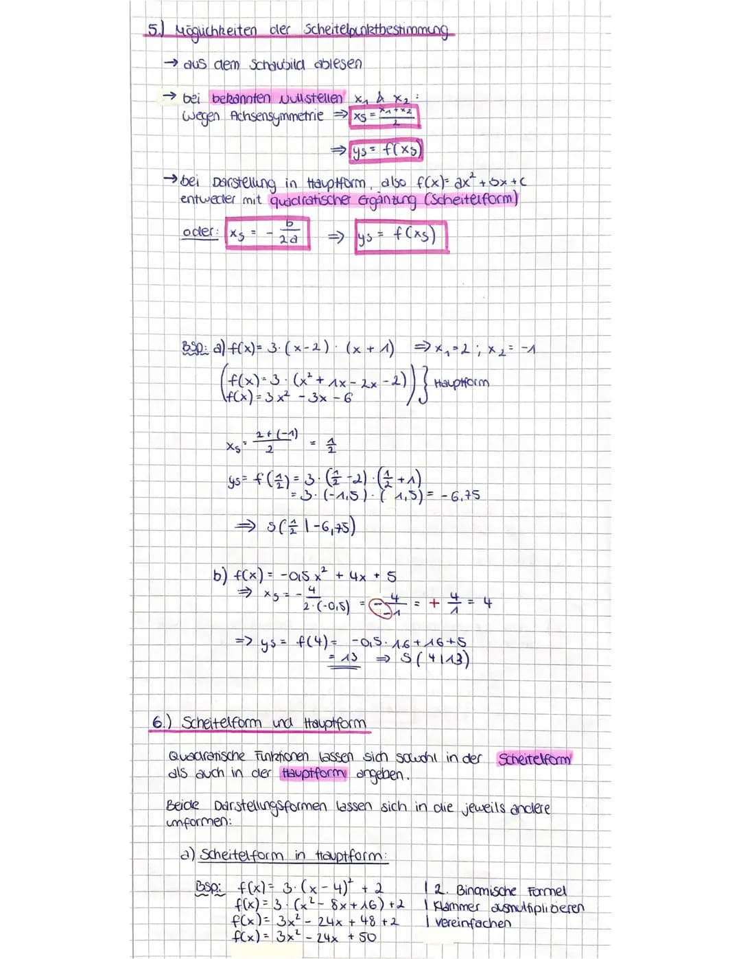 TT Quadratische Funktionen
4.) Stationsarbeit (siehe eigene Aufschriebe)
2) Die vormal parabel
Die Funktion
f(x) = x² heißt Normalparabel
Si