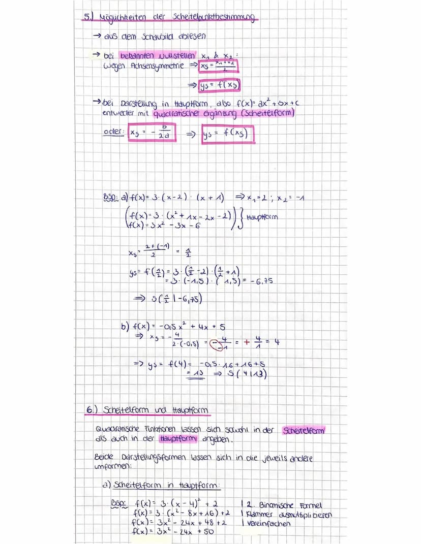 TT Quadratische Funktionen
4.) Stationsarbeit (siehe eigene Aufschriebe)
2) Die vormal parabel
Die Funktion
f(x) = x² heißt Normalparabel
Si