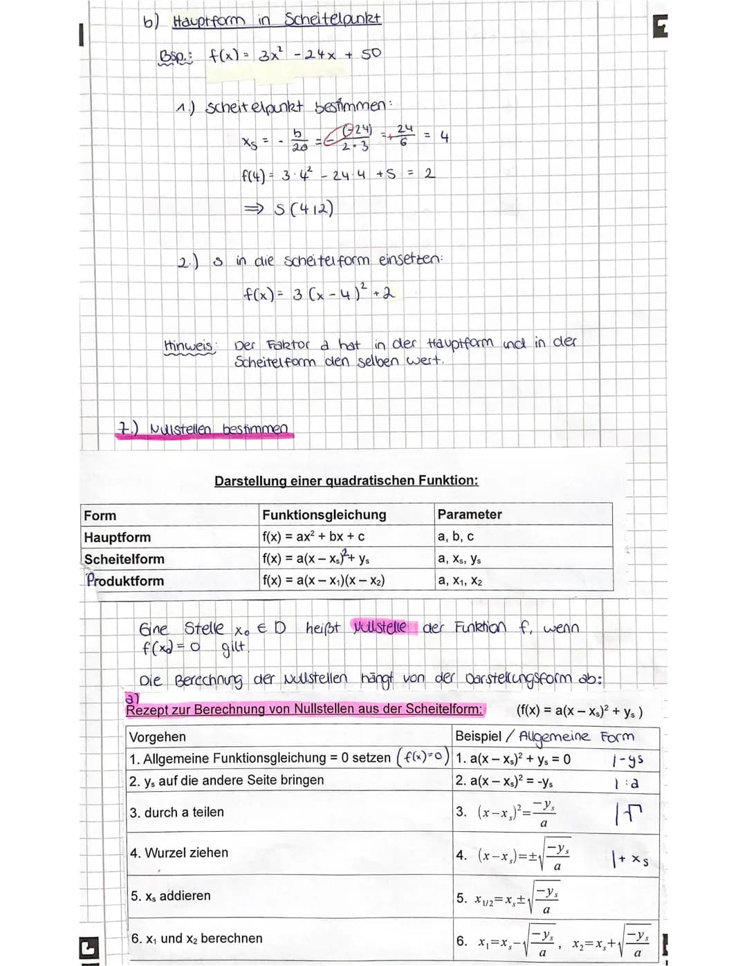 TT Quadratische Funktionen
4.) Stationsarbeit (siehe eigene Aufschriebe)
2) Die vormal parabel
Die Funktion
f(x) = x² heißt Normalparabel
Si