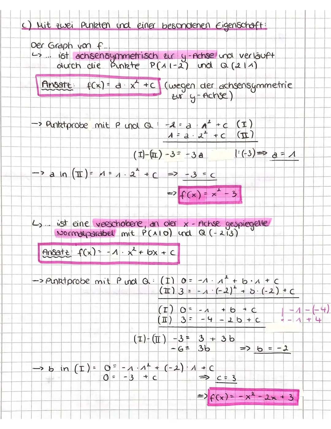 TT Quadratische Funktionen
4.) Stationsarbeit (siehe eigene Aufschriebe)
2) Die vormal parabel
Die Funktion
f(x) = x² heißt Normalparabel
Si