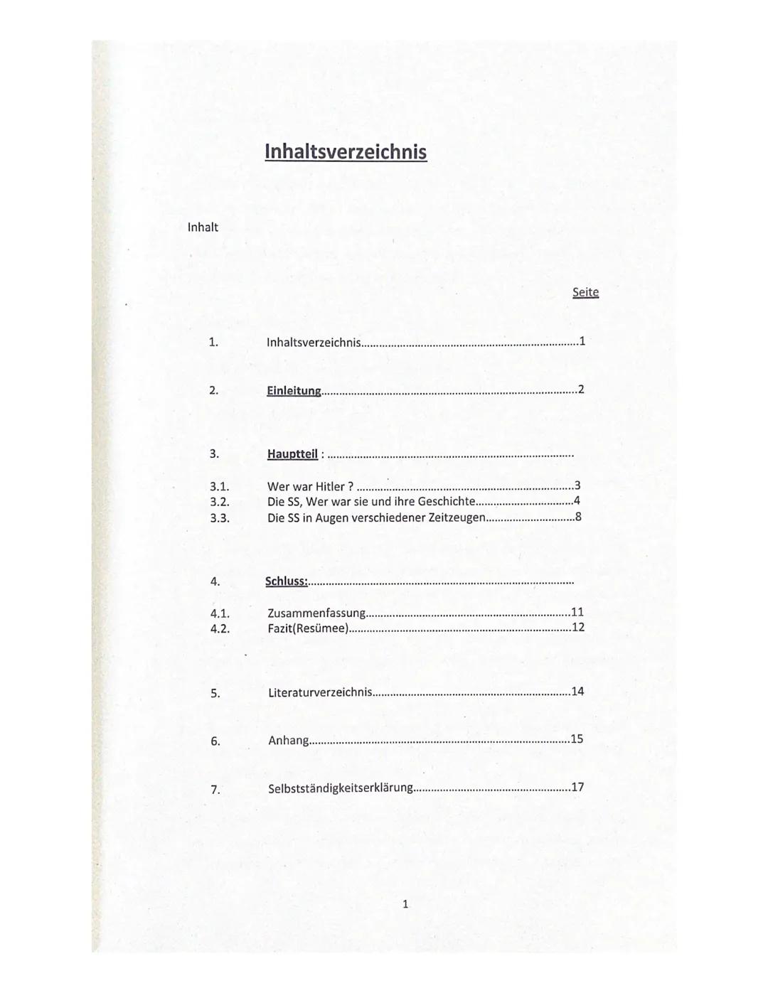Michelle Kaminski
Jg.12-Schuljahr 2021
War die SS-Hitlers Elite?
Note: 4+
13 Inhalt
1.
2.
3.
3.1.
3.2.
3.3.
4.
4.1.
4.2.
5.
6.
7.
Inhaltsver
