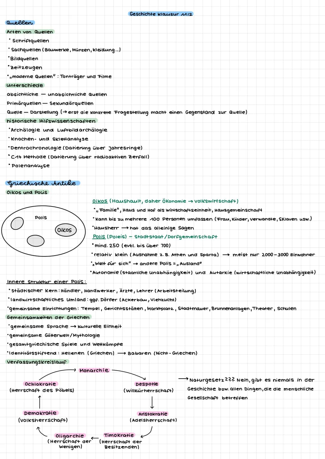 Quellen
Arten von Quellen
Schriftquellen
Sachquellen (Bauwerke, Münzen, Kleidung...)
*Bildquellen
*Zeitzeugen
*,,moderne Quellen": Tonträger