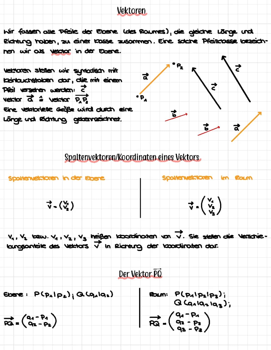Analytische Geometrie + Vektoren Grundlagen; Teil 1 