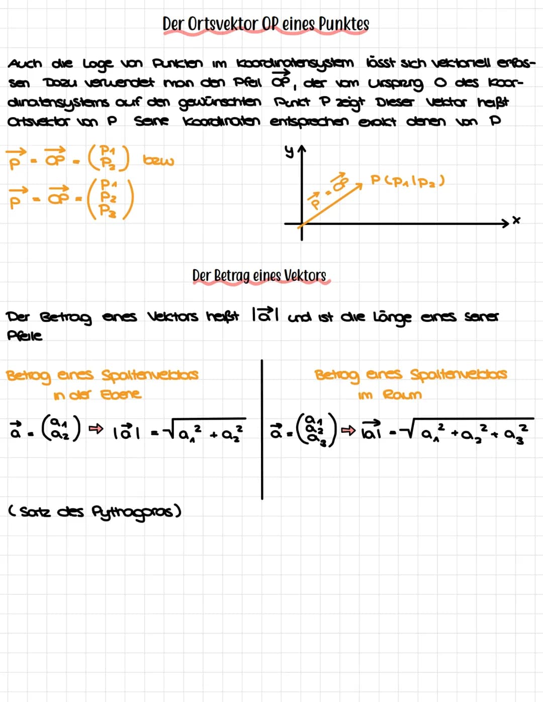 Vektoren
Wir fassen alle Pfeile der Ebene (des Raumes), die gleiche Länge und
Richtung haben, zu einer klasse zusammen Eine solche Pfeilklas