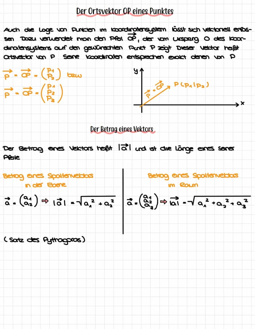 Vektoren
Wir fassen alle Pfeile der Ebene (des Raumes), die gleiche Länge und
Richtung haben, zu einer klasse zusammen Eine solche Pfeilklas