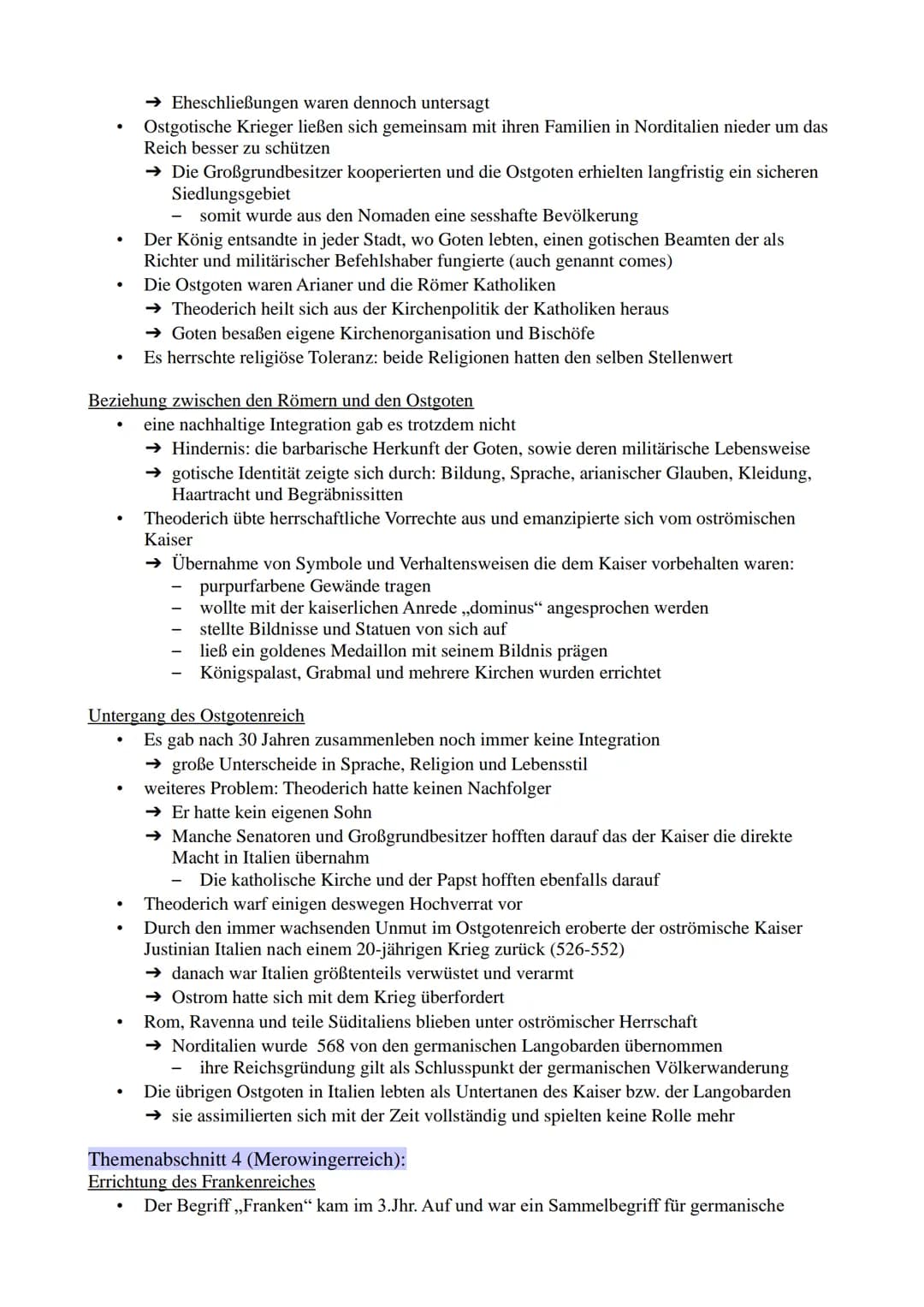 1.1. Ursachen der Völkerwanderung
1.2. Verlauf der Völkerwanderung
2.1. Einwanderung der Westgoten ins römische Reich
2.2. Integration der W