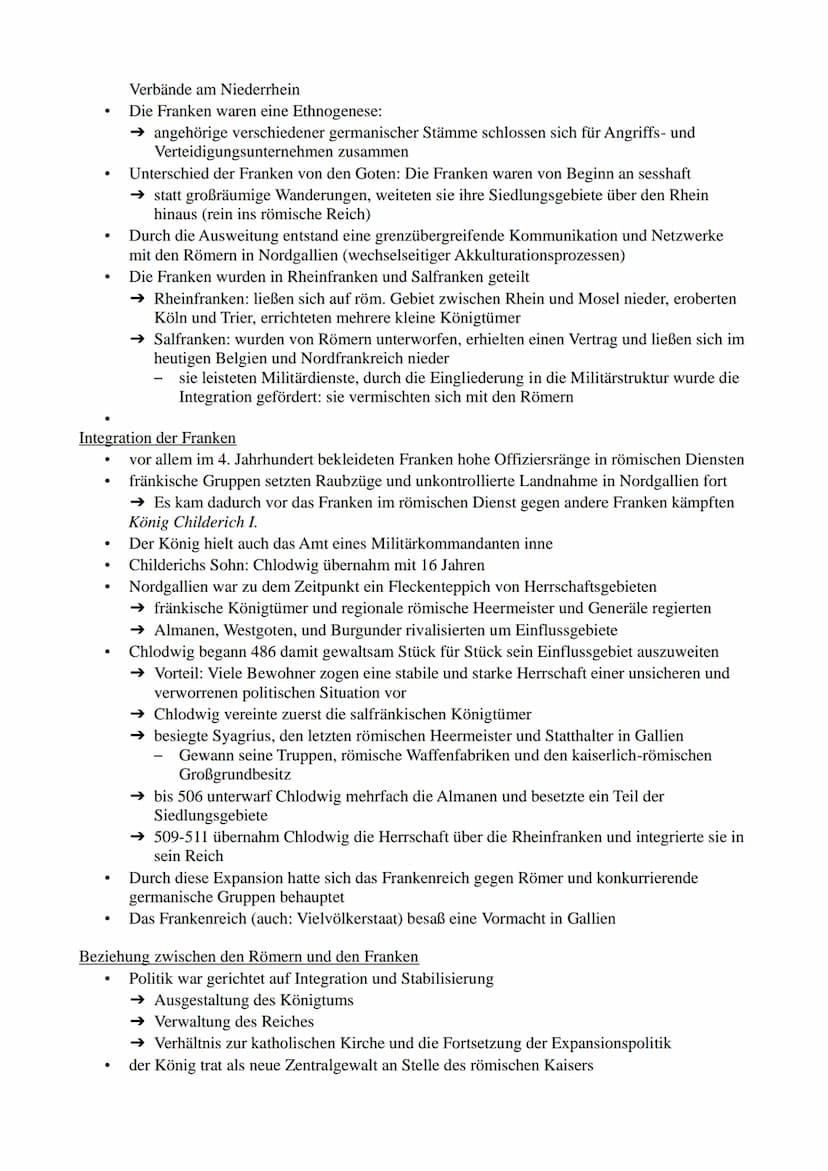 1.1. Ursachen der Völkerwanderung
1.2. Verlauf der Völkerwanderung
2.1. Einwanderung der Westgoten ins römische Reich
2.2. Integration der W